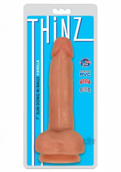Thinz Slim Dong W/balls 7 Vanilla by Xr Curve