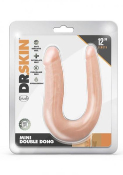 Dr Skin Mini Double Dong Vanilla Adult Sex Toys