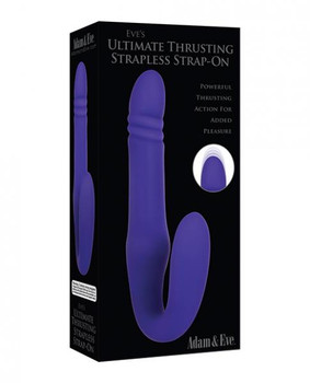 Adam & Eve Eves Ultimate Thrusting Strapless Strap On - Purple Best Sex Toy