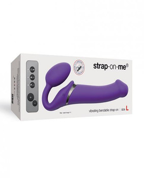 Strap On Me Vibrating Bendable L Strapless Strap On - Purple by Dorcel