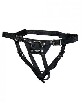 Locked In Lust Crotch Rocket Strap-on Large - Black Adult Toy