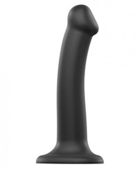 Strap On Me Silicone Bendable Dildo Medium Black Adult Sex Toy