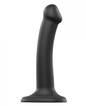 Strap On Me Silicone Bendable Dildo Small Black Adult Sex Toys