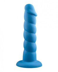 The Rock Candy Suga Daddy 9.5 inches Silicone Dildo - Blue Sex Toy For Sale