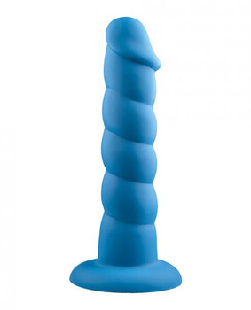 Rock Candy Suga Daddy 9.5 inches Silicone Dildo - Blue Best Adult Toys