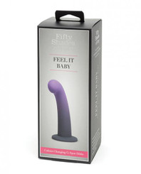 Fifty Shades Of Grey Feel It Baby Colour Changing G-spot Dildo Adult Sex Toy