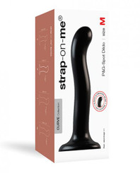 Strap On Me Silicone P&g Spot Dildo - Medium Black by Lovely planet