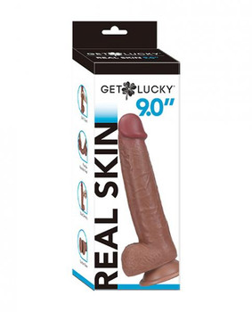 Get Lucky 9.0 inches Real Skin Series - Light Brown by Thank me now inc.