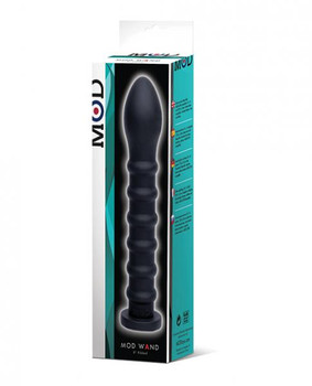The Mod Ribbed Wand - Black Sex Toy For Sale