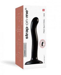 The Strap On Me Silicone P&g Spot Dildo - Small Black Sex Toy For Sale