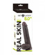 Get Lucky 8.0 inches Real Skin Series - Dark Brown by Thank me now inc.