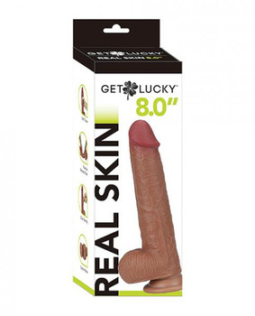 The Get Lucky 8.0 inches Real Skin Series - Light Brown Sex Toy For Sale
