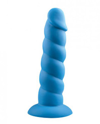 Rock Candy Suga Daddy 7 inches Silicone Dildo - Blue Best Sex Toy