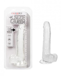 Size Queen 8 inches Dildo - Clear by California Exotic Novelties