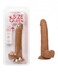 Size Queen 8 inches Dildo - Brown