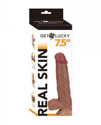The Get Lucky 7.5 inches Real Skin Series - Light Brown Sex Toy For Sale