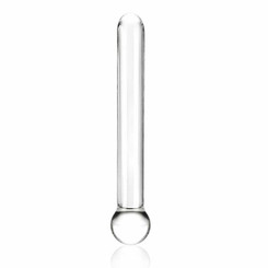 Glas 7 inches Straight Glass Dildo Clear Adult Toy