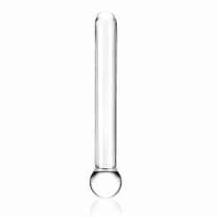 Glas 7 inches Straight Glass Dildo Clear by Glas Toy