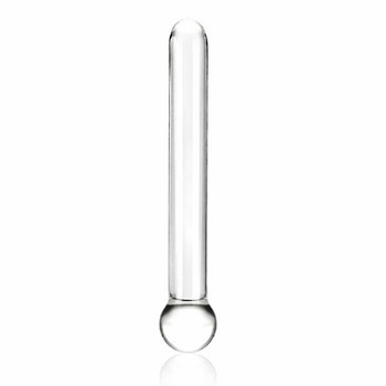 Glas 7 inches Straight Glass Dildo Clear by Glas Toy
