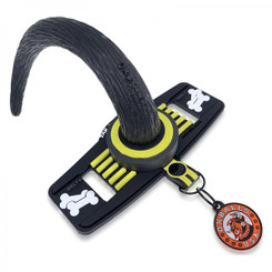 Oxballs Tail Handler Belt Strap With Pup Tail Silicone/pvc Yellow Best Sex Toy