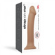 Strap-on-me Semi-realistic Dual Density Bendable Dildo Caramel Size Xl Best Sex Toy