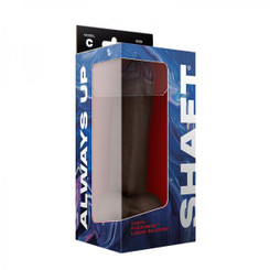 Shaft Model C Liquid Silicone Dong With Balls 9.5 In. Mahogany by Vvole LLC
