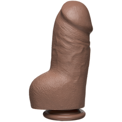 The D Fat D 8 inches With Balls Firmskyn Tan Dildo Adult Sex Toys