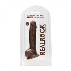 Realrock Ultra - 9 / 22.8 Cm - Silicone Dildo With Balls - Brown Sex Toy
