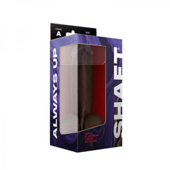Shaft Model A Liquid Silicone Dong With Balls 8.5 In. Mahogany by Vvole LLC