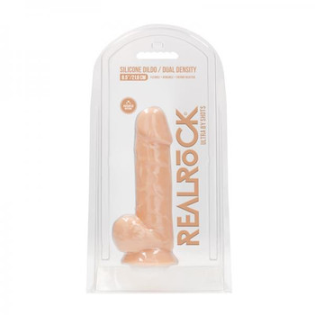 Realrock Ultra - 8.5 / 21.6 Cm - Silicone Dildo With Balls - Flesh Adult Toys