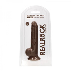 Realrock Ultra - 9.5 / 24 Cm - Silicone Dildo With Balls - Brown Sex Toy