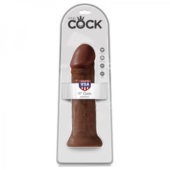 King Cock 11in Cock Brown Adult Toy