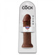 King Cock 11in Cock Brown Adult Toy