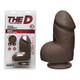Doc Johnson The D Fat D 6 inches With Balls Ultraskyn Brown Dildo - Product SKU CNVNAL-69983