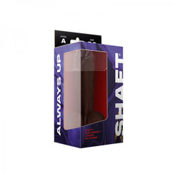 Shaft Model A Liquid Silicone Dong With Balls 7.5 In. Mahogany by Vvole LLC