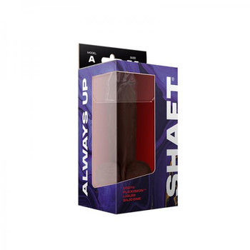 Shaft Model A Liquid Silicone Dong With Balls 7.5 In. Mahogany by Vvole LLC