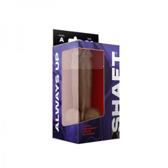 Shaft Model A Liquid Silicone Dong With Balls 7.5 In. Oak by Vvole LLC