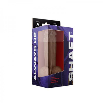 Shaft Model A Liquid Silicone Dong With Balls 7.5 In. Oak by Vvole LLC