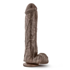 Mr Savage 11.5 inches Dildo with Suction Cup Brown Sex Toy