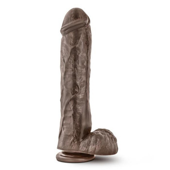 Mr Savage 11.5 inches Dildo with Suction Cup Brown by Blush Novelties