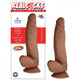 RealShaft Dildo Dual Layered #6 Brown Curved 8 inches Dildo by NassToys