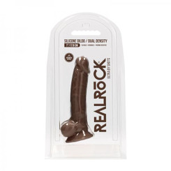 Realrock Ultra - 7 / 17.8 Cm - Silicone Dildo With Balls - Brown Best Sex Toys