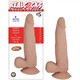 RealShaft Dildo Dual Layered #5 Beige Thin Tip 8 inches Dildo by NassToys
