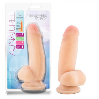 Au Naturel - 7in Sensa Feel Fat Boy - Beige by Blush Novelties