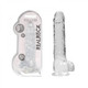 Realrock Realistic Dildo With Balls 9 inches Transparent by Shots America LLC
