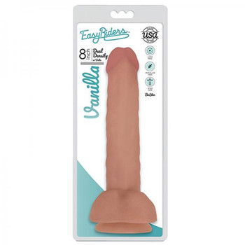 Easy Rider Bioskin Dual Density Dong 8in With Balls Vanilla Sex Toy