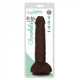 Easy Riders 8 inches Dual Density Dildo With Balls Brown by Curve Toys - Product SKU CNVNAL -69389