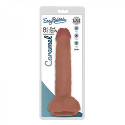 Easy Rider Bioskin Dual Density Dong 8in With Balls Caramel Best Adult Toys