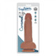 Easy Rider Bioskin Dual Density Dong 7in With Balls Caramel by Curve Novelties