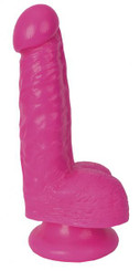 Simply Sweet Poppin Pink Pecker 6 inches Dildo